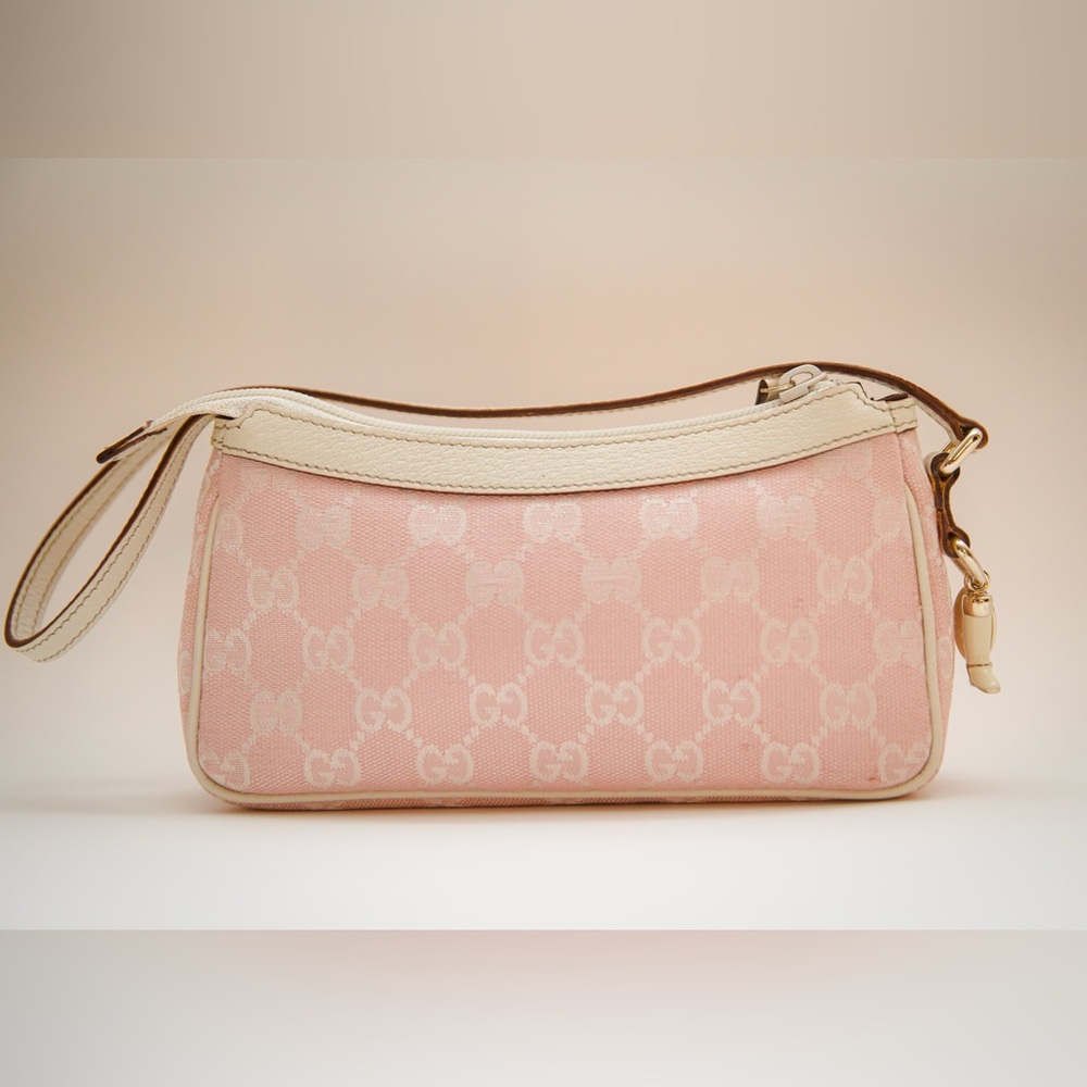 Gucci Pink Cowboy Boot Charm Pochette Bag - Picture 2 of 13